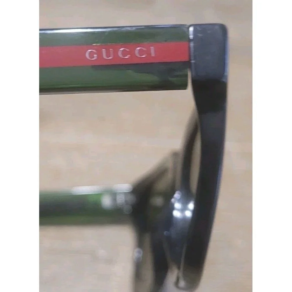 GUCCI GG 0001S 002 BLACK RED GREEN AUTHENTIC SUNGLASSES 52-21